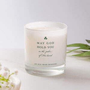 May God Hold You Irish Blessing Candle